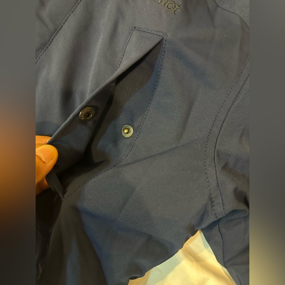 Marmot 700 FILL DOWN Bridgeport BIG KIDS Navy blue  Jacket Size XL - Picture 8 of 16